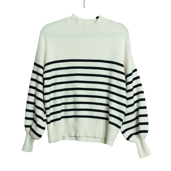 Other Store Sweaters - Zesica Womens Oversized Ribbed Knit Pullover Sweater Stripe Apricot Size Small